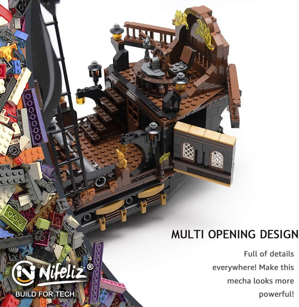 Nifeliz Black Hawk Pirates Ship Model