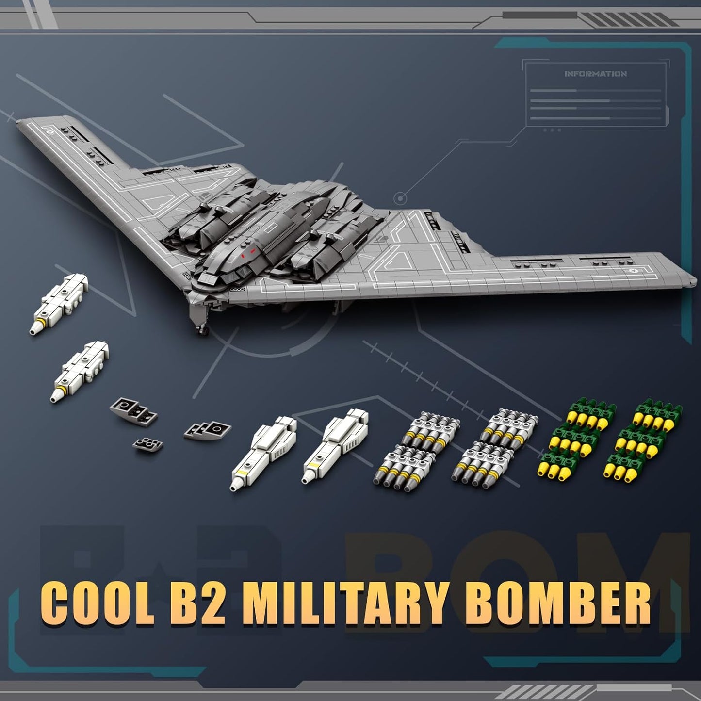 B2 Military Bomber Plane
