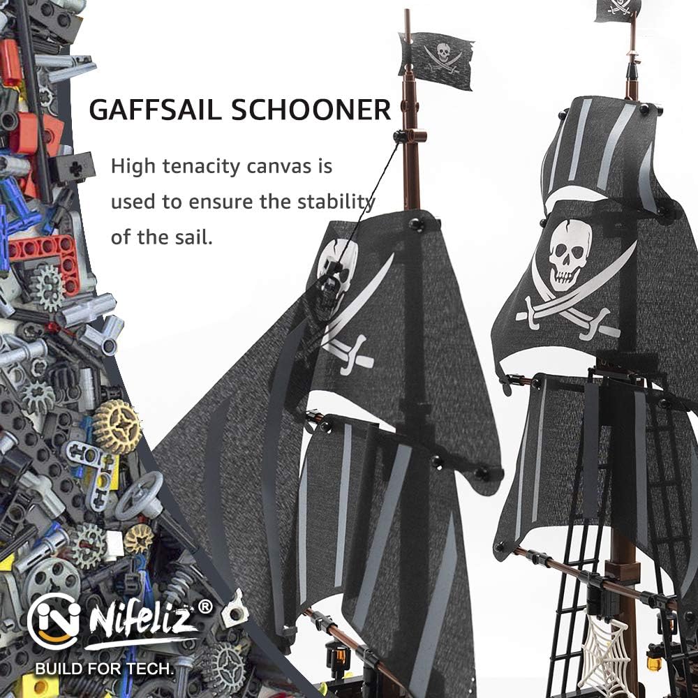 Nifeliz Black Hawk Pirates Ship Model